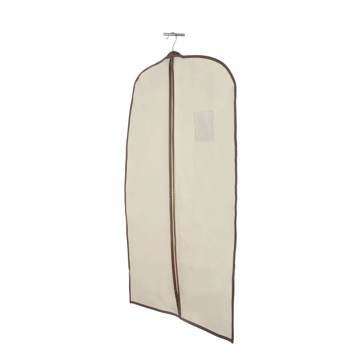 23.65" x 36.25" Non Woven Suit Bag with Zipper Beige