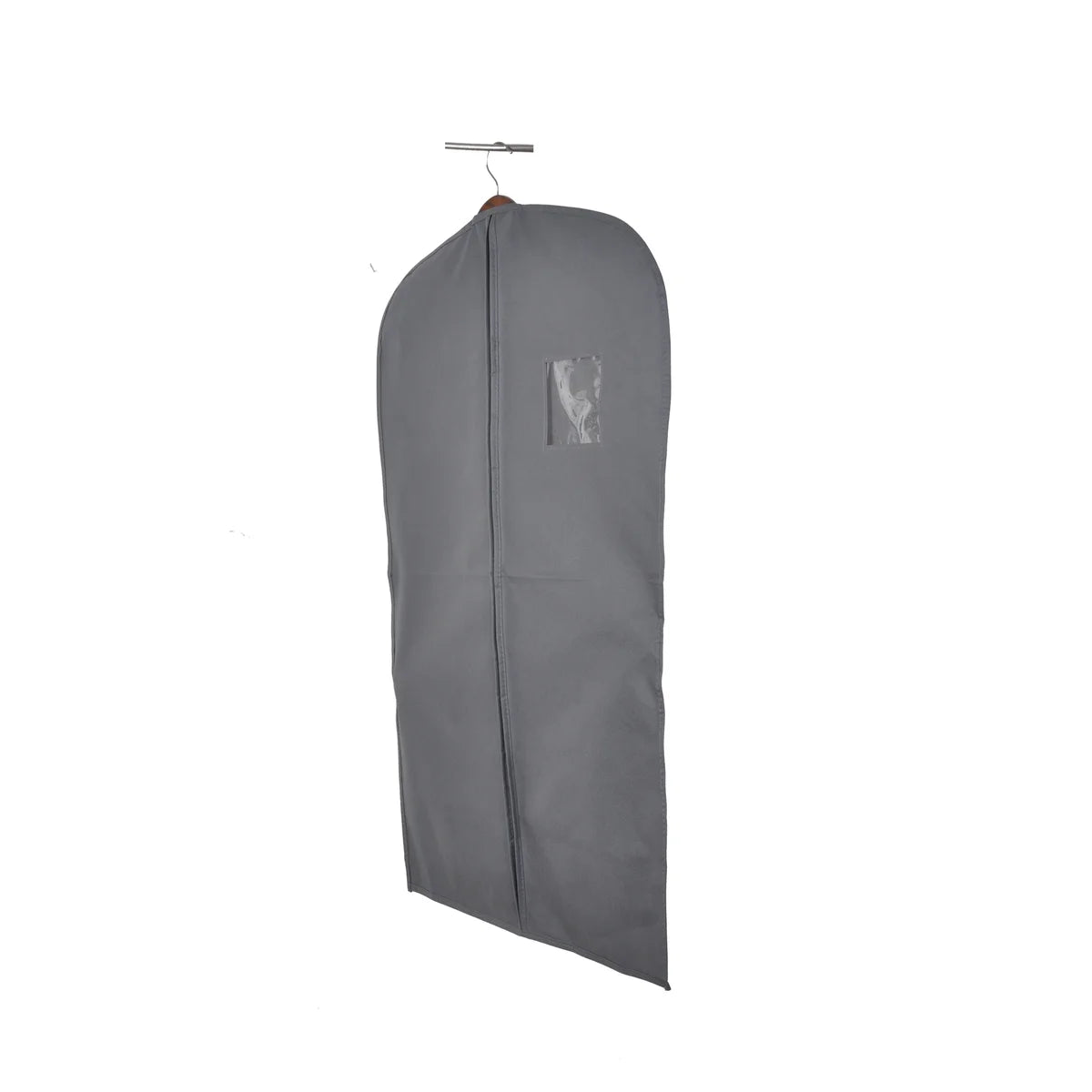 23.65" x 36.25" Non Woven Suit Bag with Zipper Black