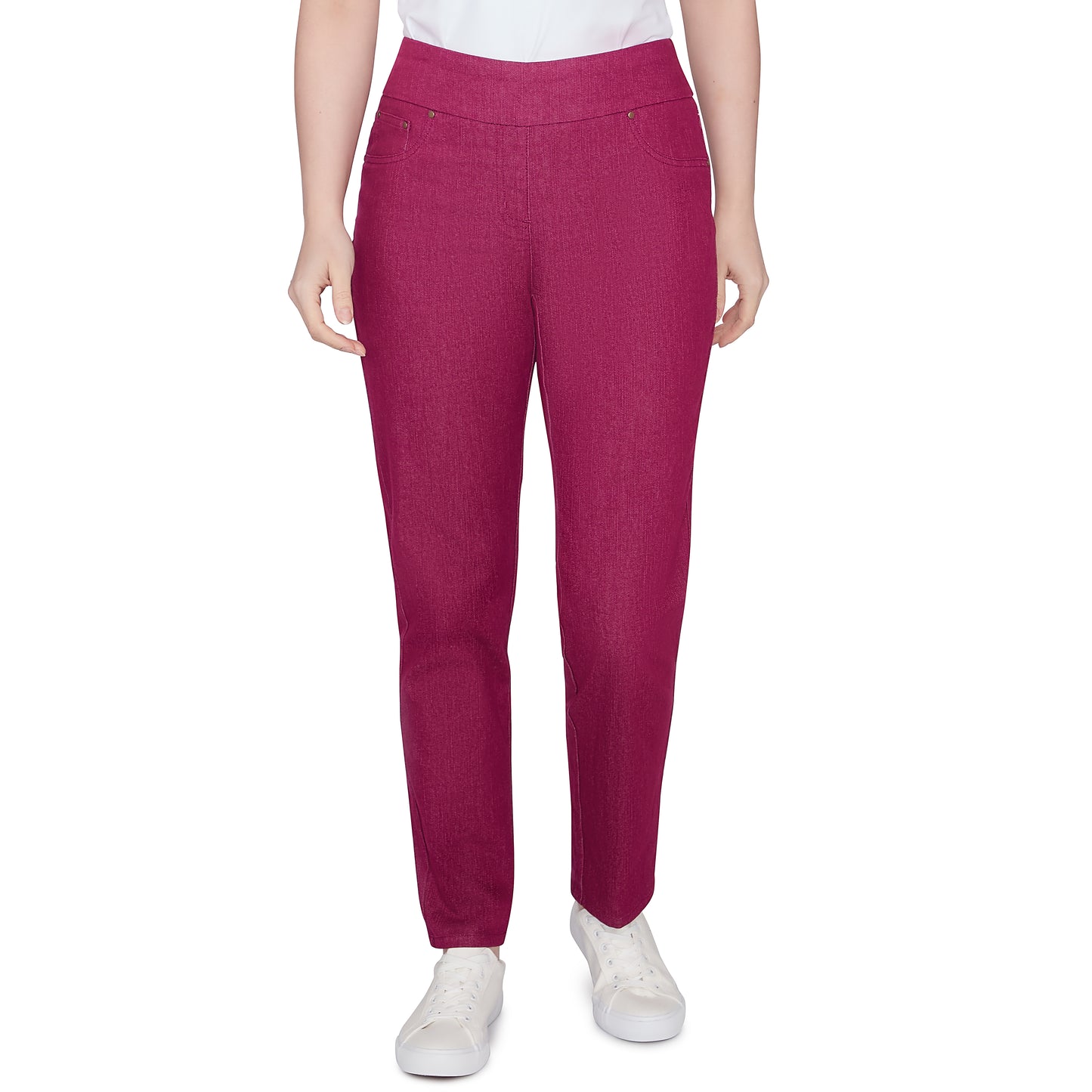 Pant Colored Denim Bordeaux - Ruby Rd