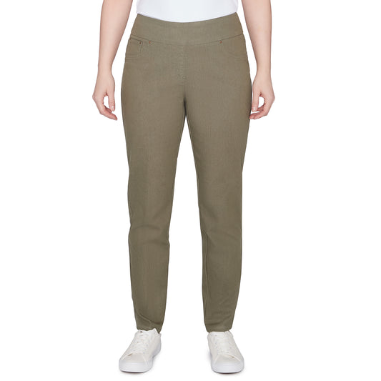 Pant Colored Denim Olive  - Ruby Rd