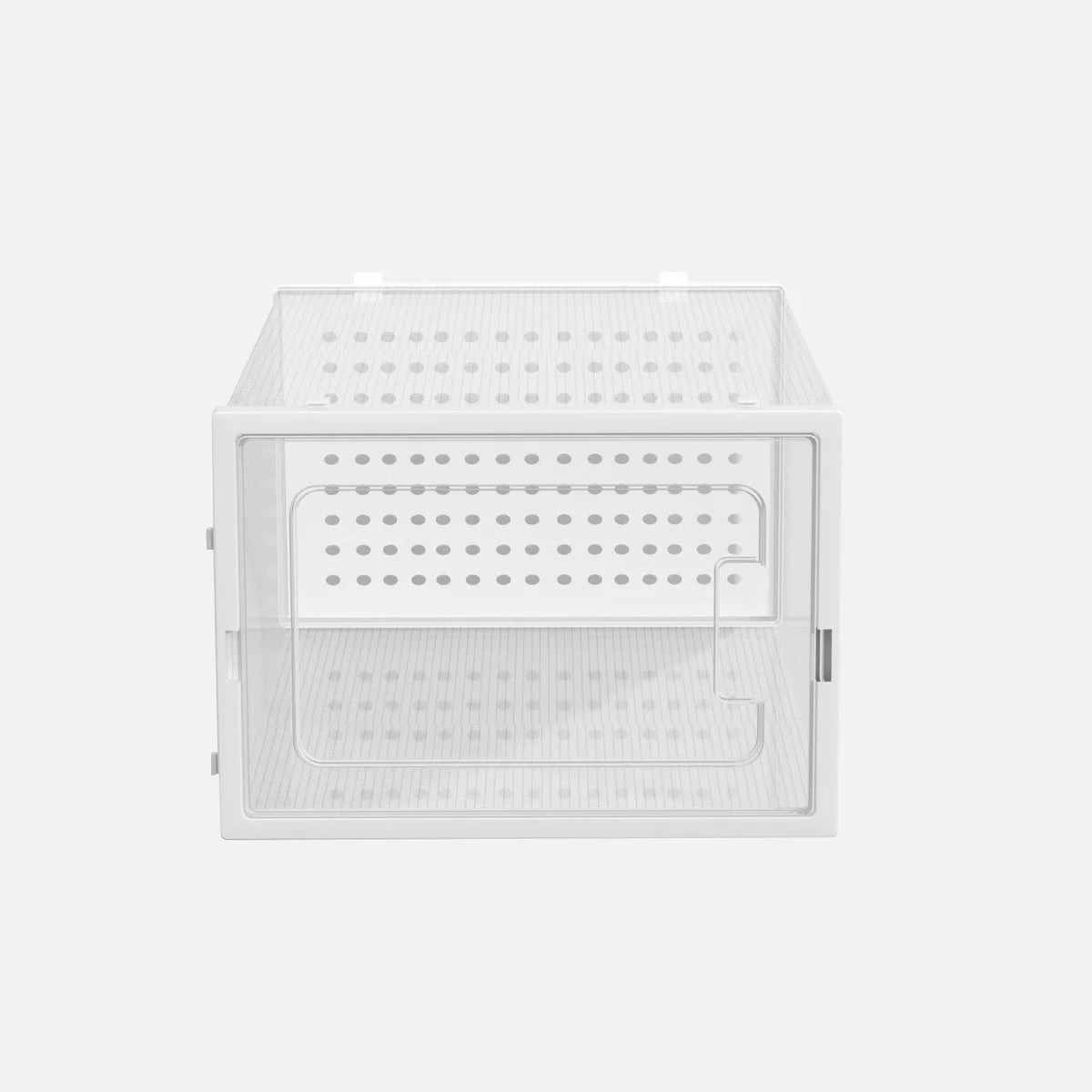 White - 12 Pack XL Stackable Shoe Organizer Boxes