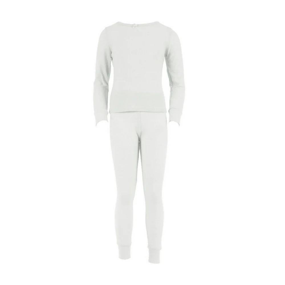 2 Set Girls Thermal White