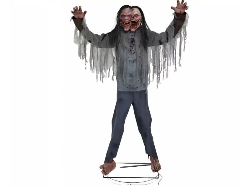 6 FT Animated Light-Up Jack & Jill Zombie Halloween Decoration