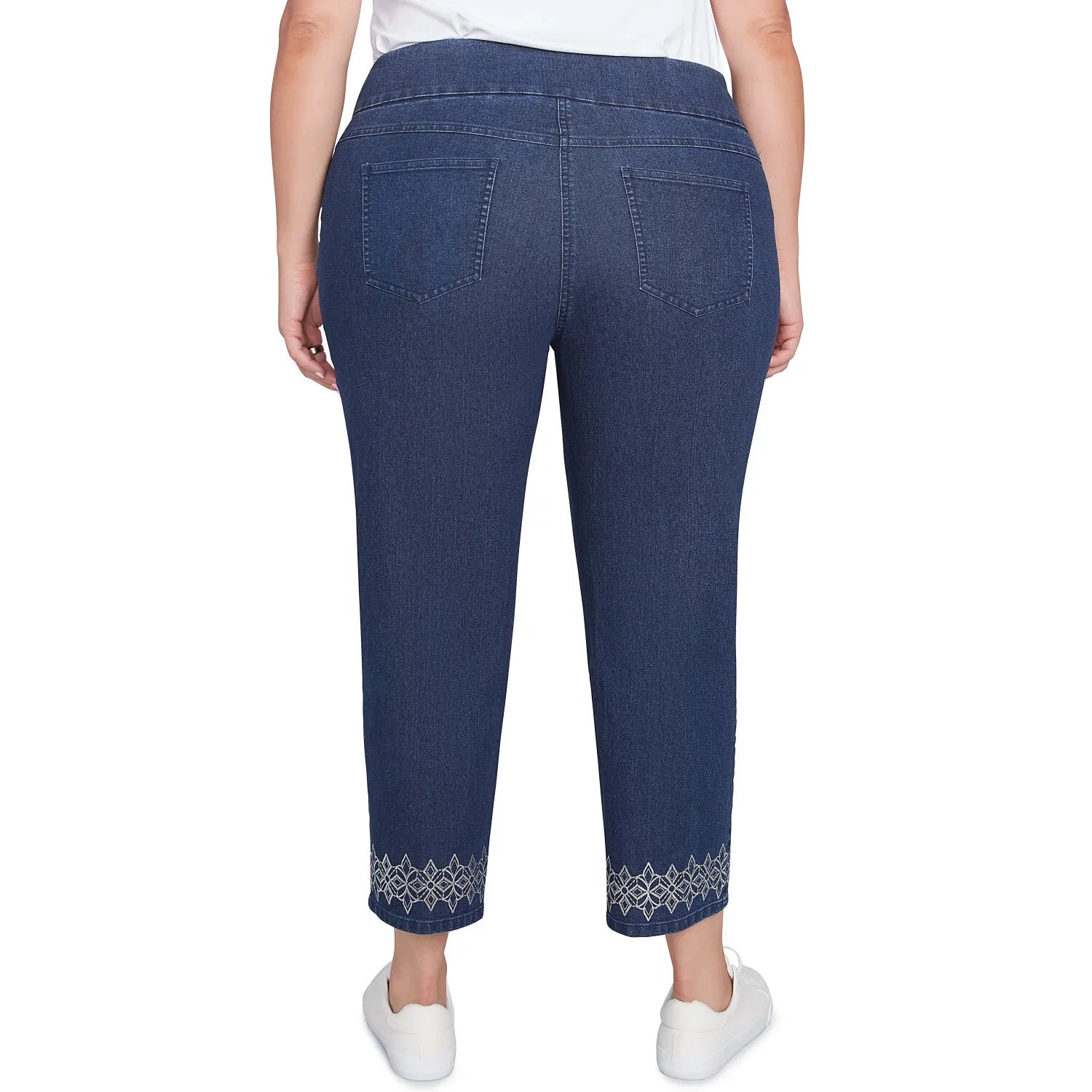 Plus Pull On Extra Stretch Foiled Jeans   - Ruby Rd