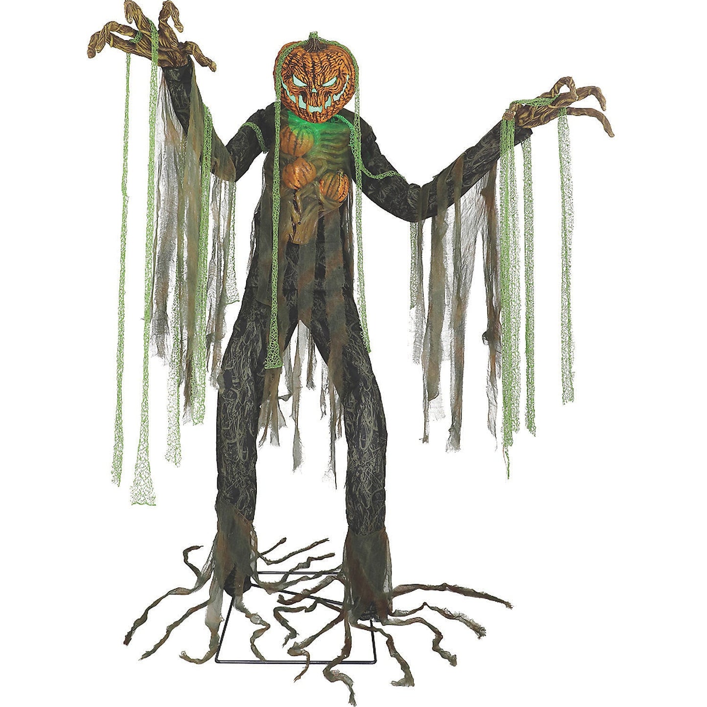 7 Ft. Animated Light-Up Root of Evil Jack-O’-Lantern Tree Monster