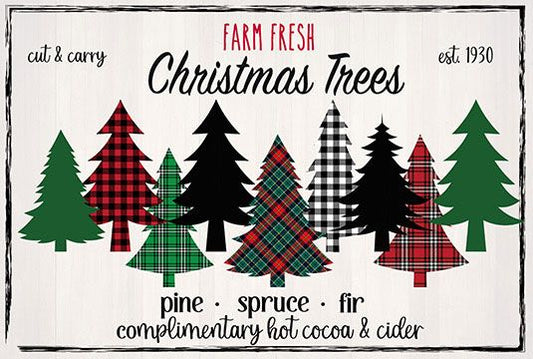 Winter Joy Door Mats Farm Fresh Trees