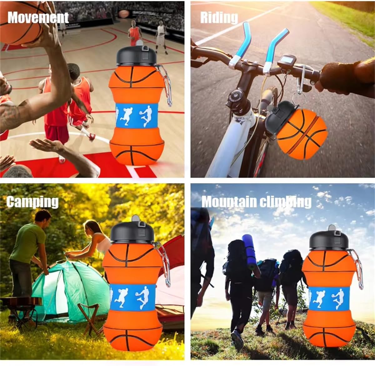 550ML Foldable Bottle Basketball