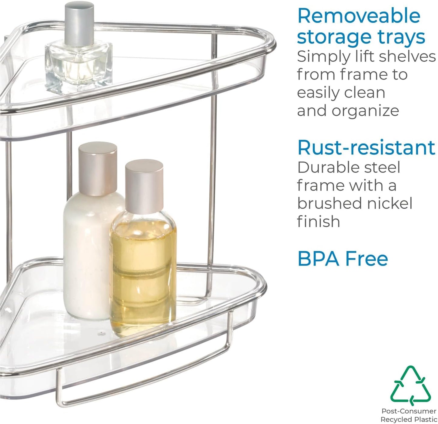 RPET Clarity 2-Tier Vanity Shelf