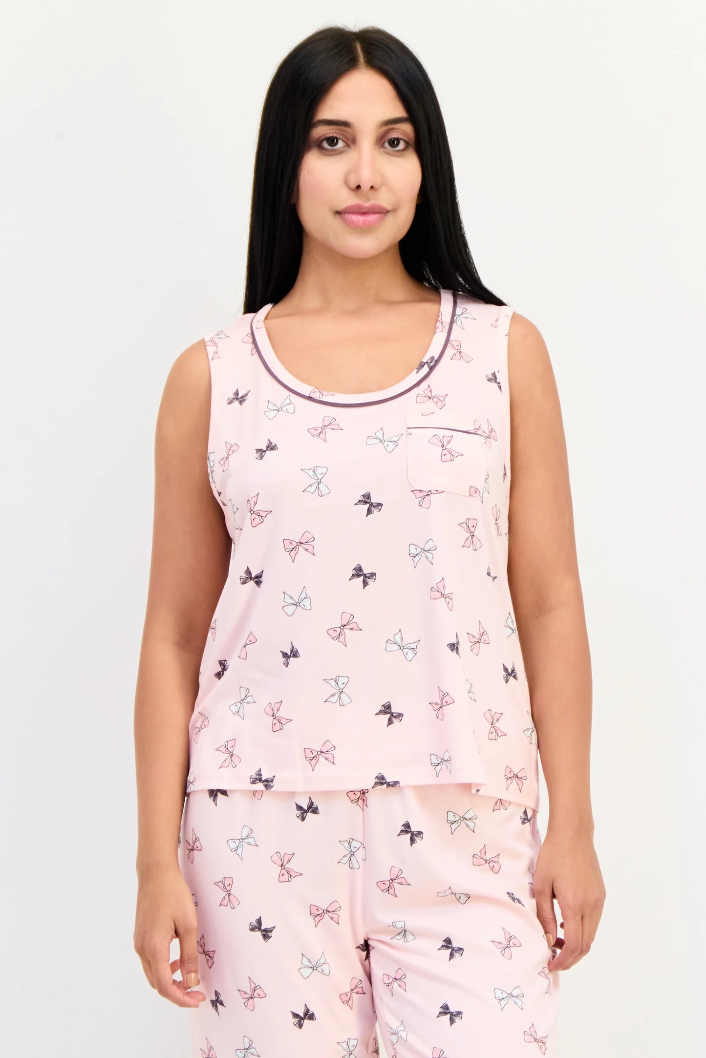 Tank Knit Pj Set Pink
