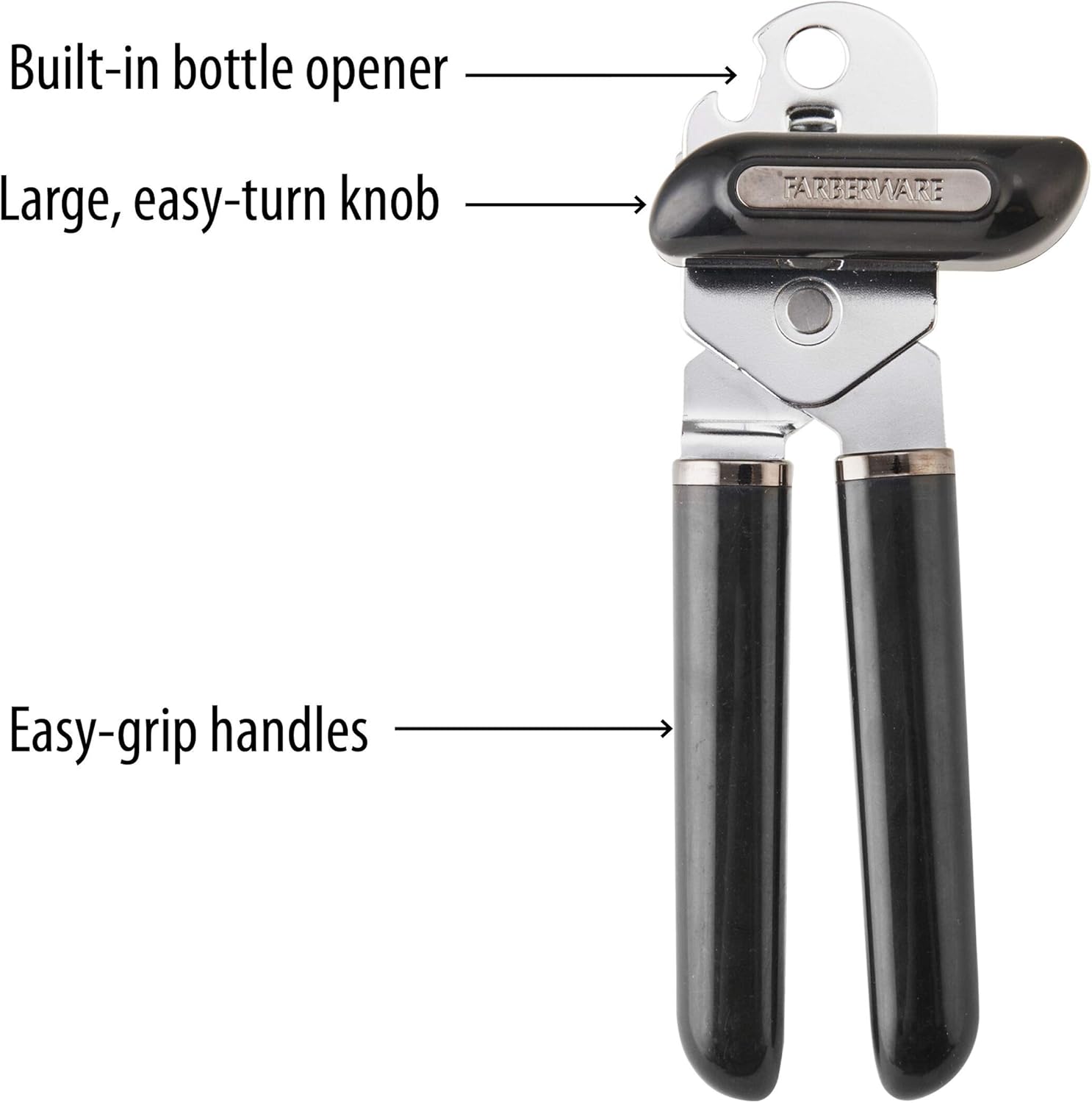 Basic Deluxe Can Opener Black