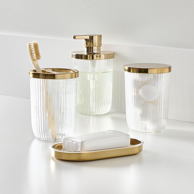 Soap Dish w/ Plastic insert  Gold