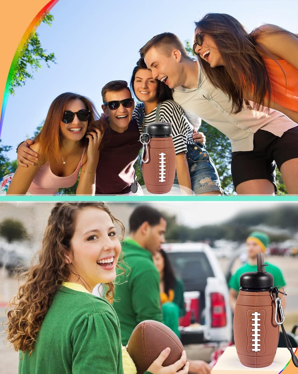 600ML Foldable Bottle Rugby