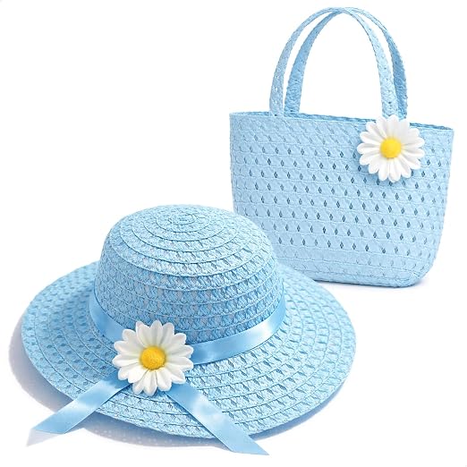 Tea Party Hat and Bag Set Blue