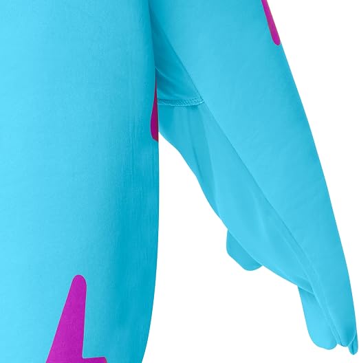 Disfraz juvenil de espuma azul eléctrico Fall Guys