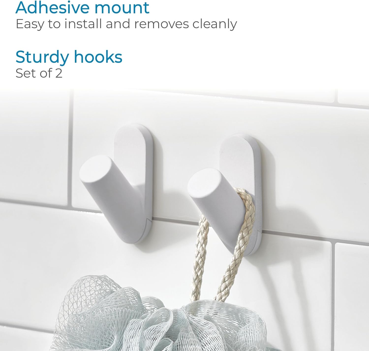 Self-Adhesive Hooks (Set of 2)