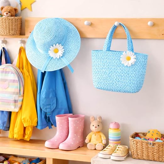 Tea Party Hat and Bag Set Blue