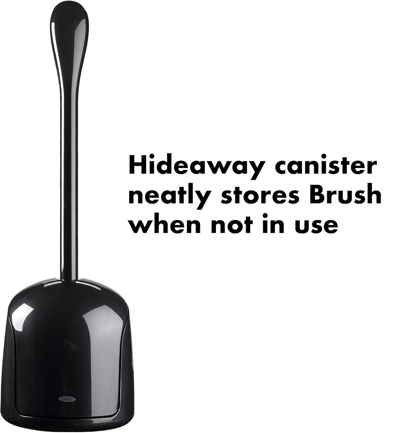 Compact Toilet Brush & Canister Black