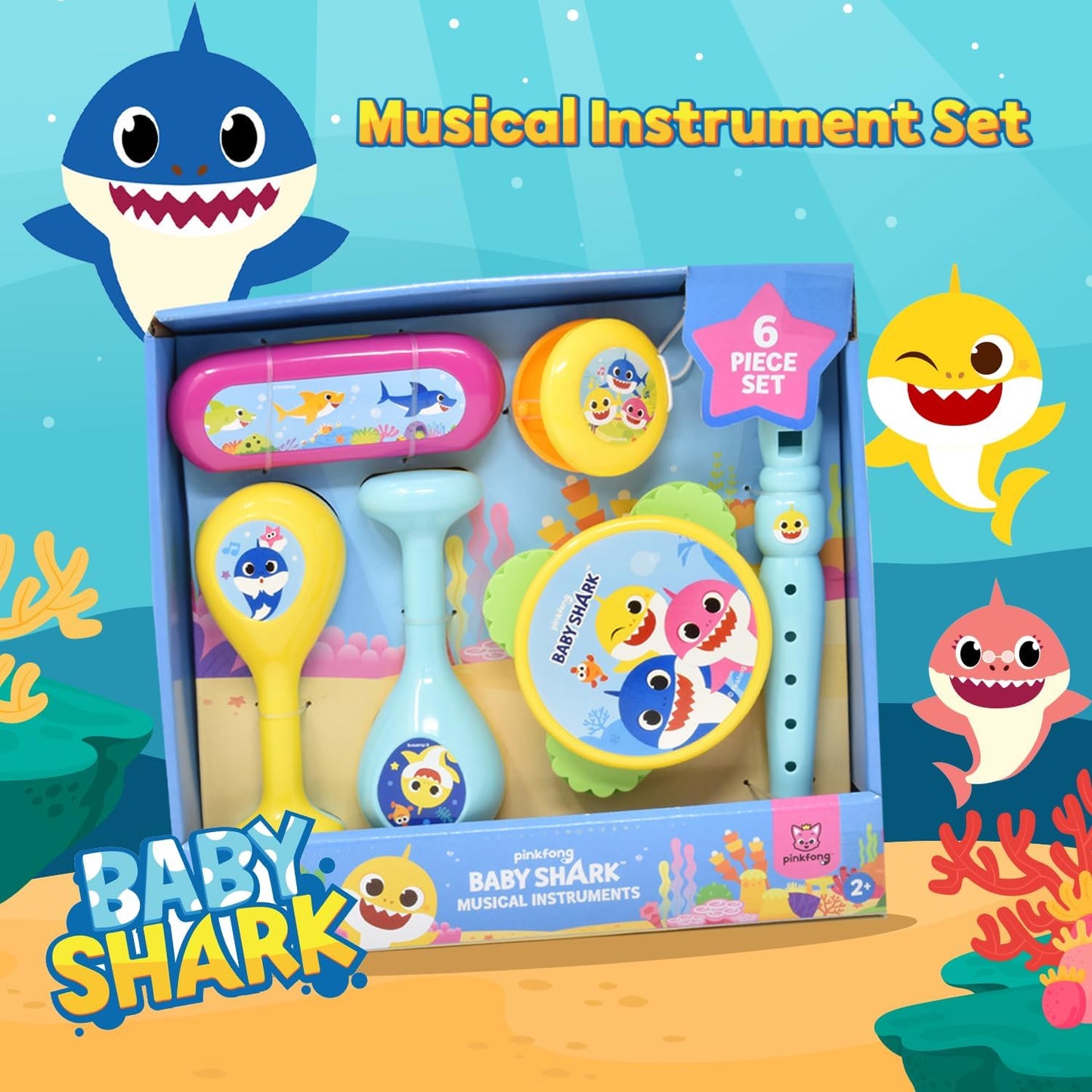 Baby Shark 6pc Instruments