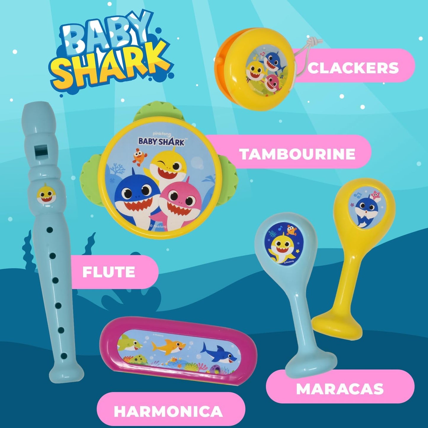 Baby Shark 6pc Instruments