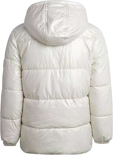 GWP Metallic Grid Puffer Ivory
