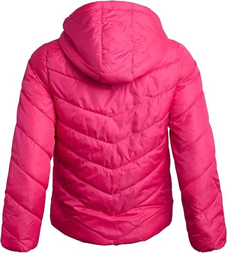 Solid Faux Packable Midwt Jacket Hot Pink