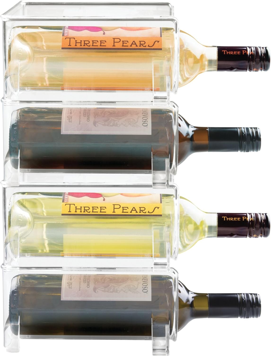 RPET Fridge Bins Wine Holder Clear