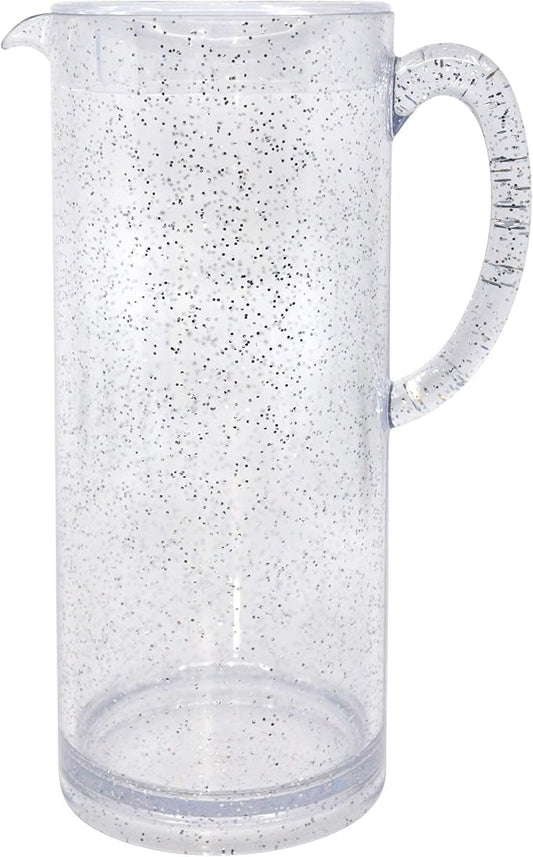 60 oz Glitter Pitcher With Lid