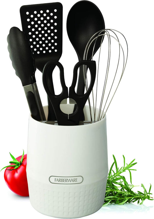 Classic Crock with Knife and Tool Holder