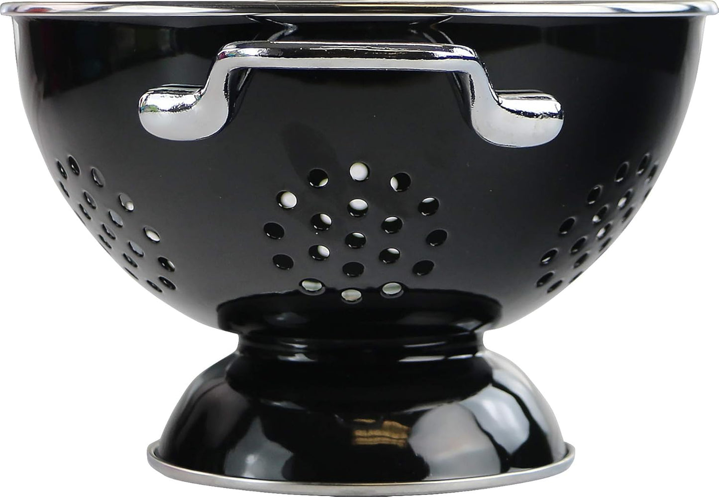 1,5QT Colander Black