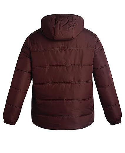 Double Needle Quilted Puffer Oxblood