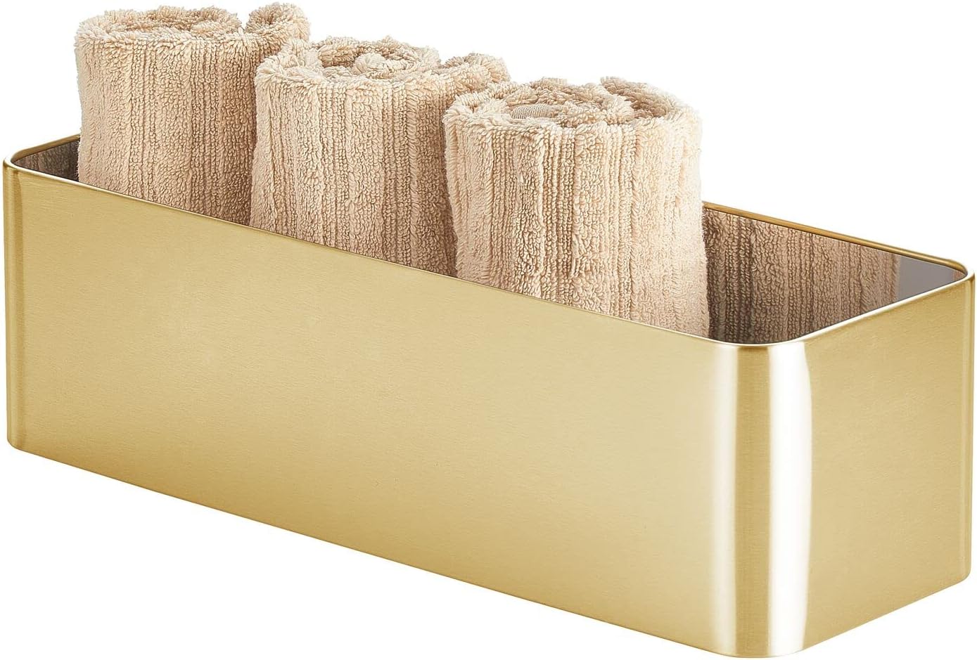 Patton Toilet Tissue Bin Brass  6 x 17 x 5 Steel