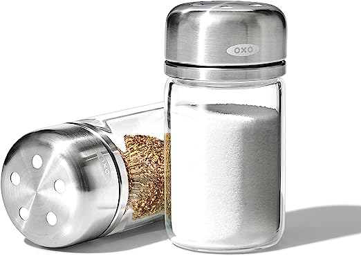OXO Good Grips Glass Adjustable Salt & Pepper Shaker Set