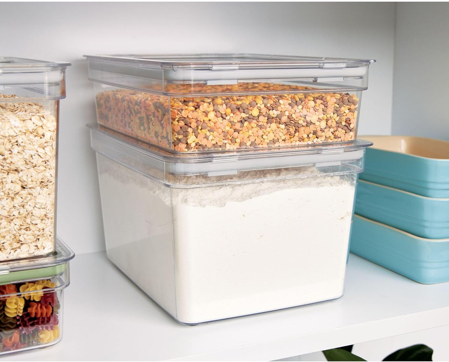 iD Fresh Large Tall Short Dry Goods Bin Clear
