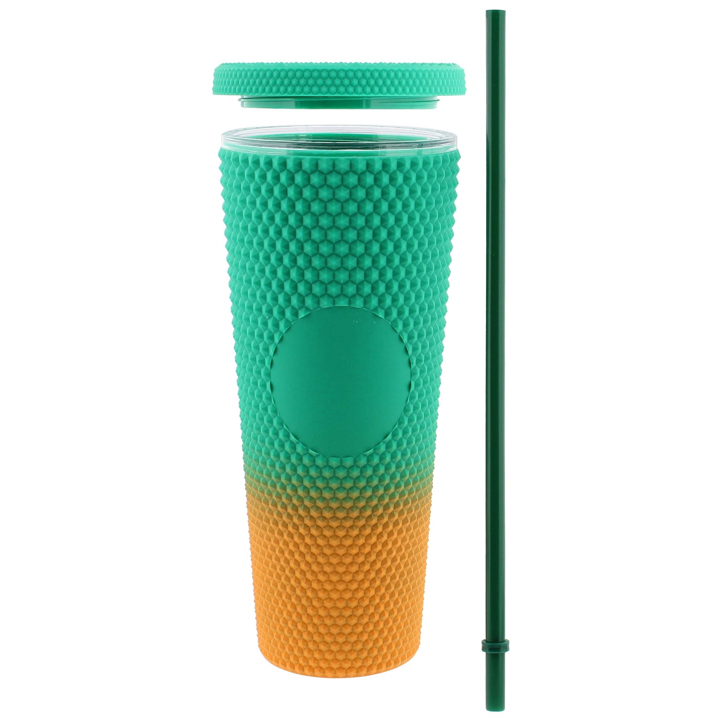 Rainbow Colored Textured Tumbler Cup