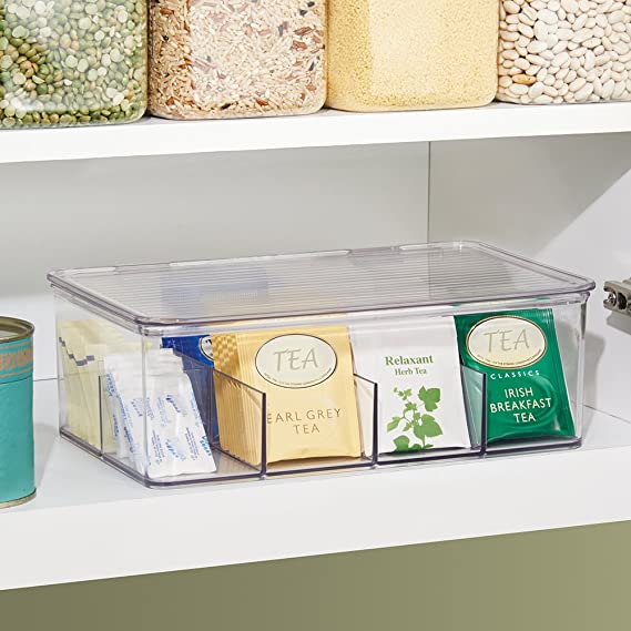 Cabinet Binz Tea Box Clear 10.75" x 7.5" x 3.5"
