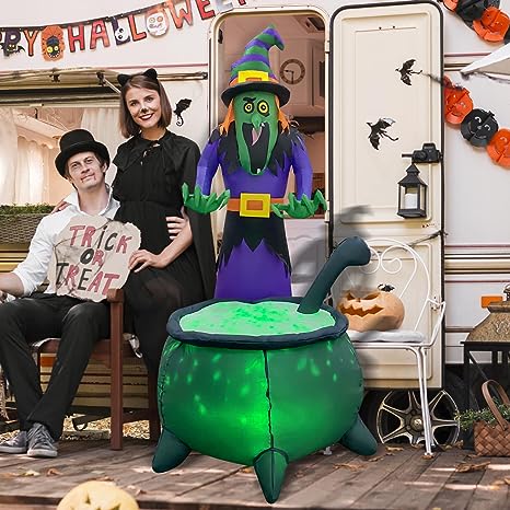 5.4 FT Tall Inflatable Witch