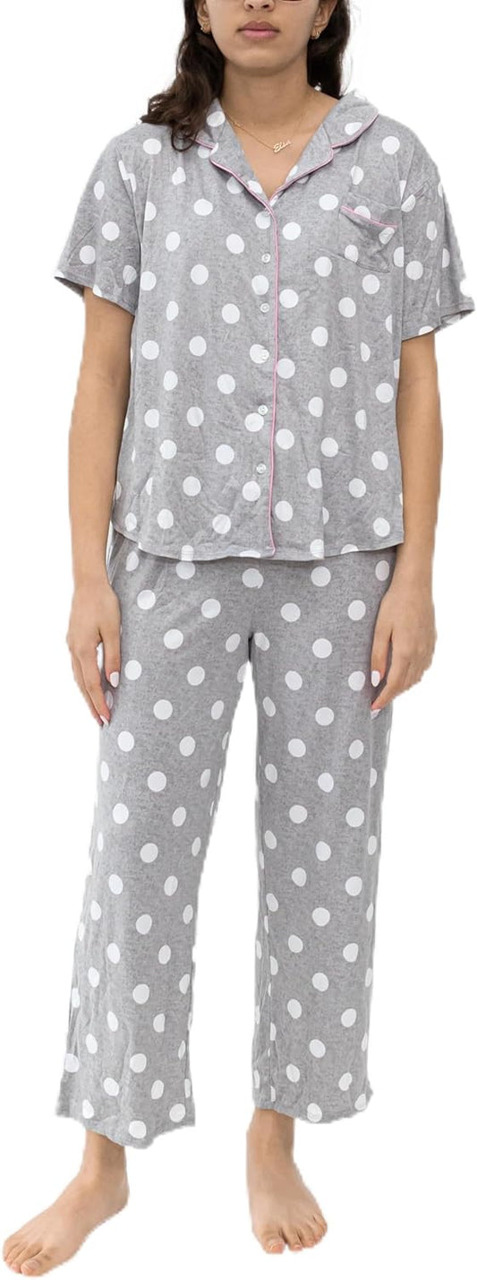 Notch Hacci Short Set Plus Heather Gray