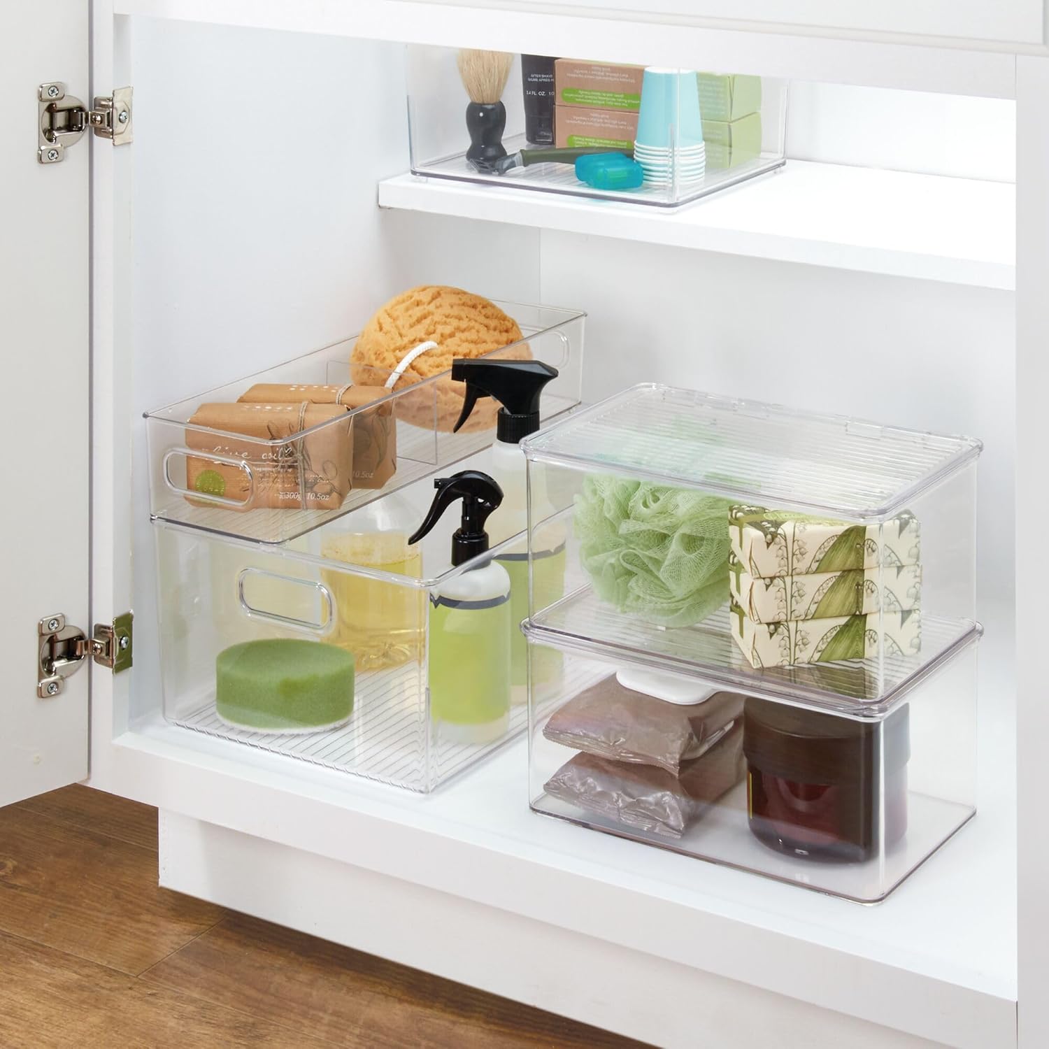 Bath Small Bin Clear