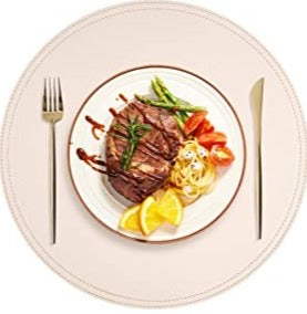Vinyl Round Pink Placemat