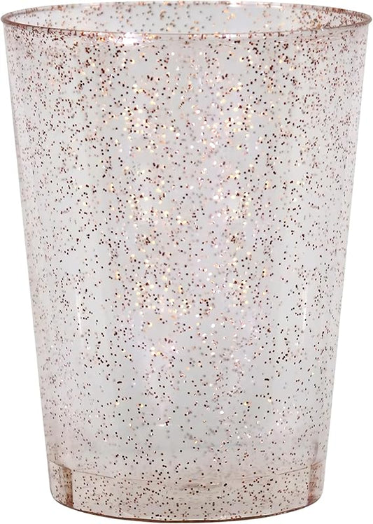10 oz Tumbler Glitter Rose Gold