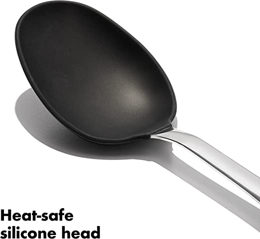 Steel Silicone Cooking Spoon