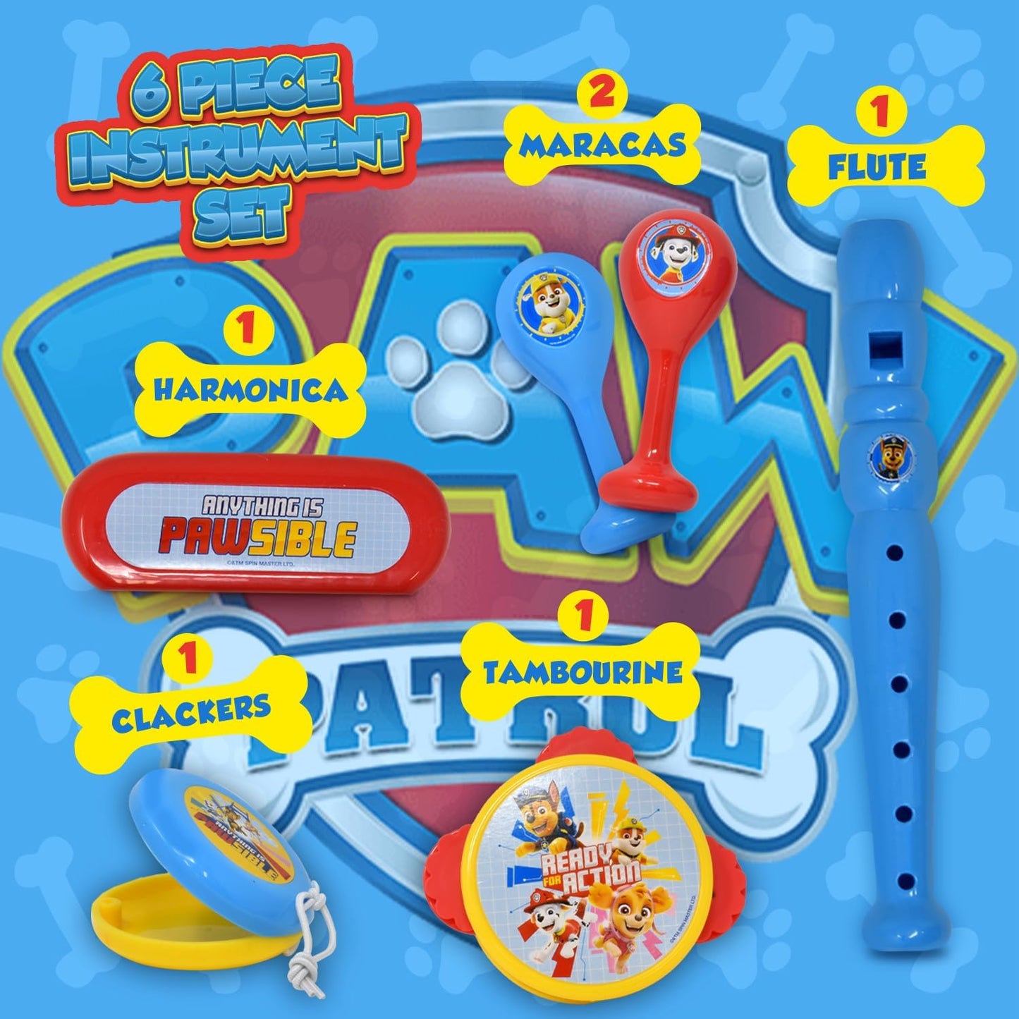 Paw Patrol 6pc Instruments