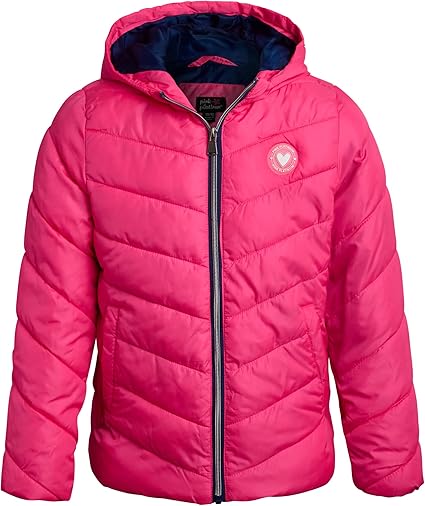 Solid Faux Packable Midwt Jacket Hot Pink