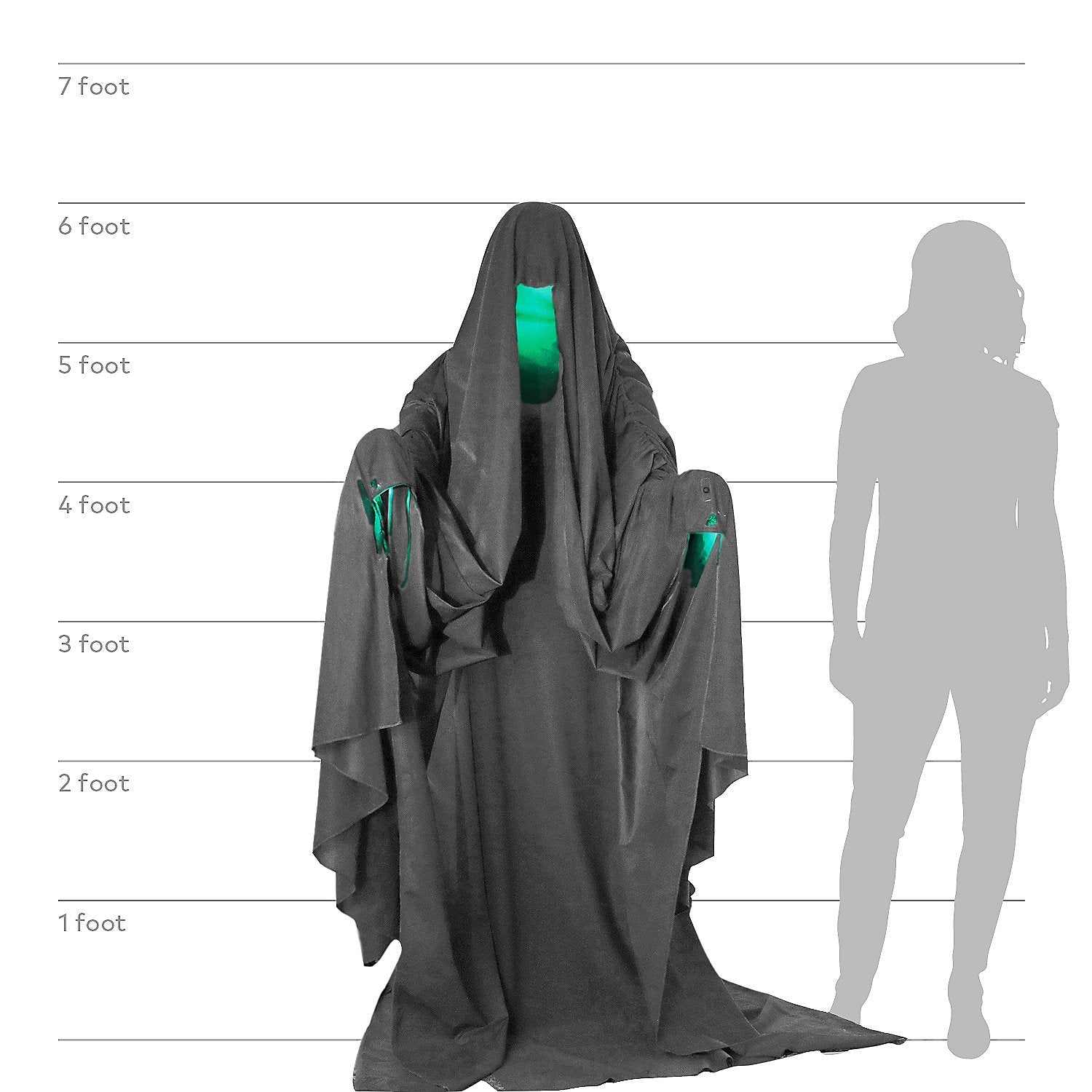 72" Hooded Phantom Animated