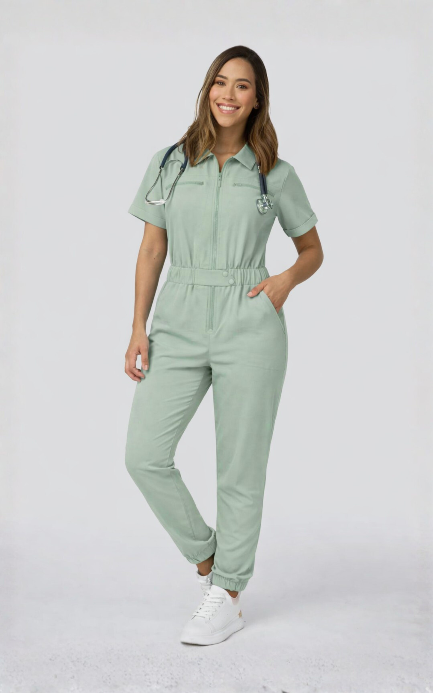 Jumpsuit Uniform Sage