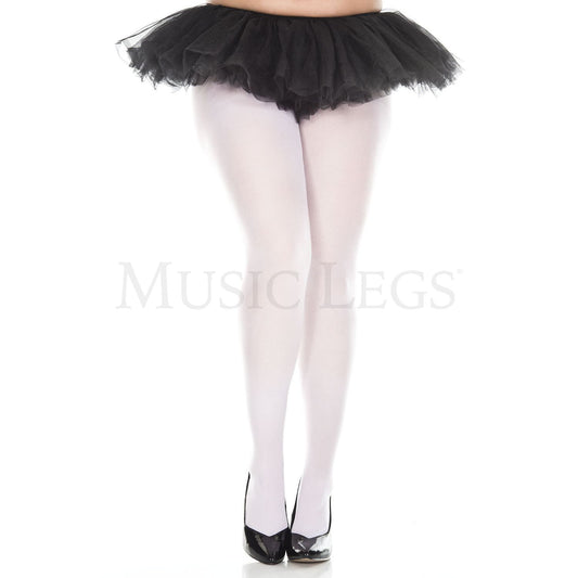 Plus Opaque Tights White