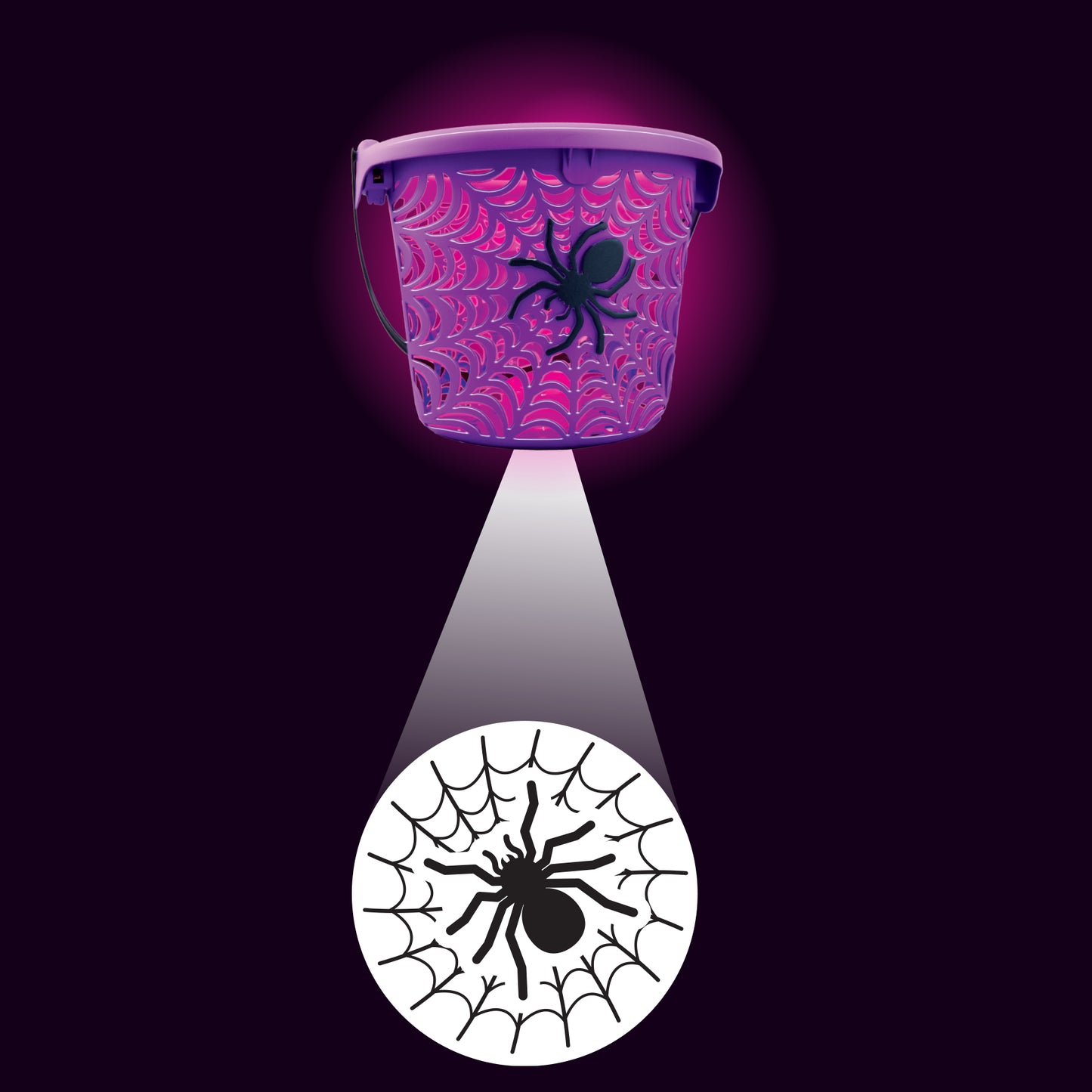 Spider Web LED Projection Bucket