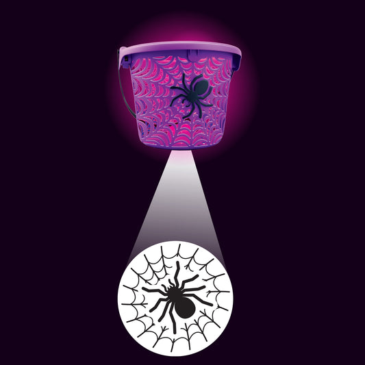 Spider Web LED Projection Bucket