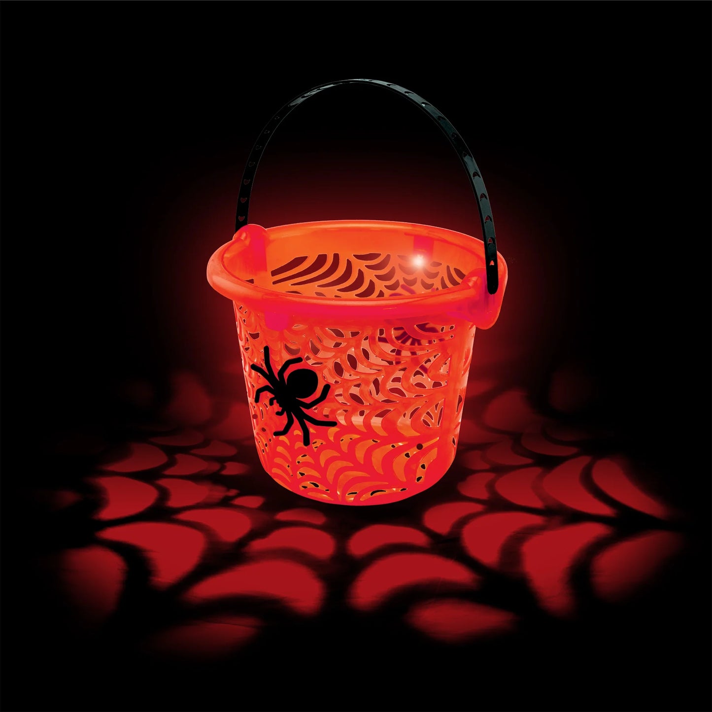 Translucent Spider Web Bucket Spider Red