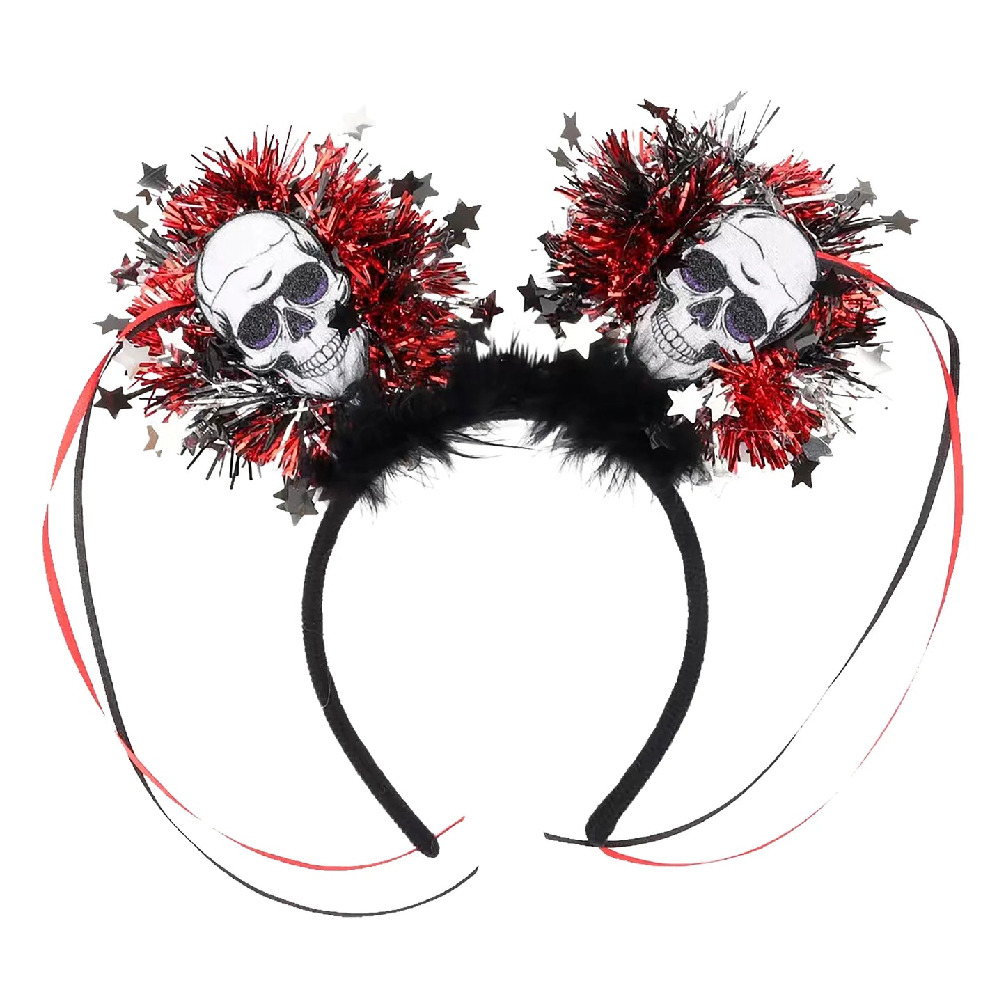 Halloween Scary Bopper Headband Skull